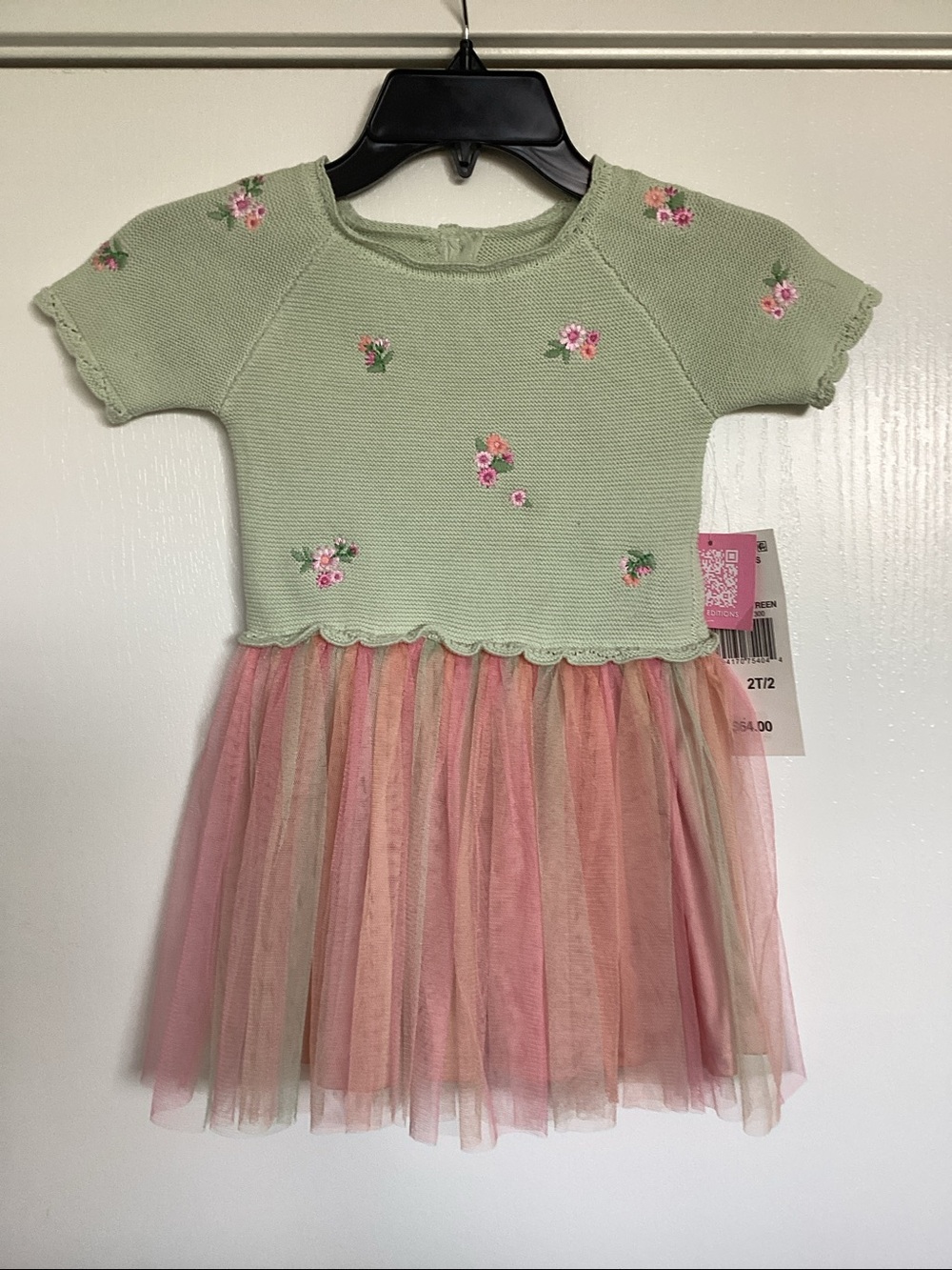 Rare Editions Little Girls Sweater Top Casual Dress - Picture 2 of 6